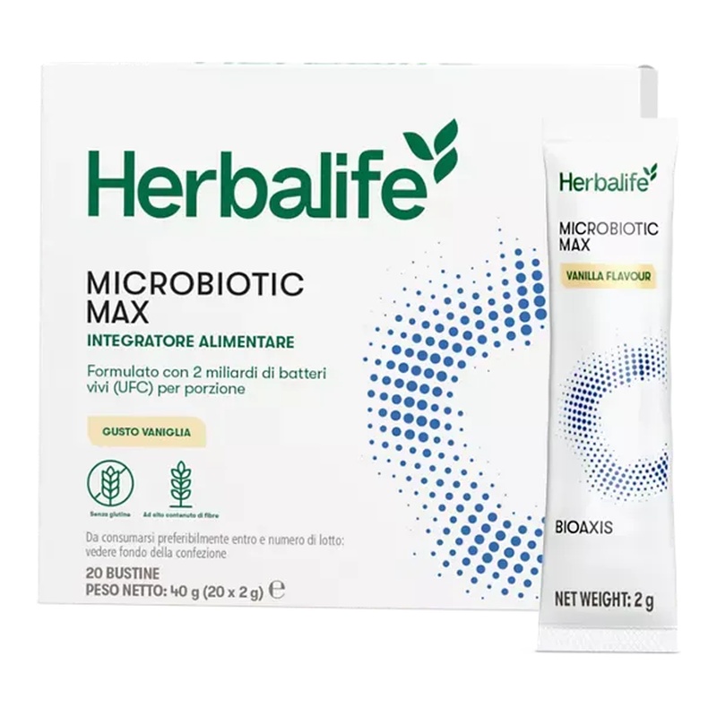 Microbiotic Max Gusto Vaniglia (Confezione 20 Bustine)